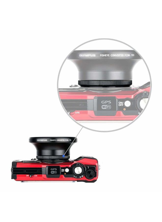 Conversion Lens Adapter Ring Replaces Olympus CLA-T01 Filter Adapter for Olympus Tough TG-7 TG-6 TG-5 TG-4 TG-3 TG-2 TG-1 Compatible with 40.5mm Filter and Lens Cap