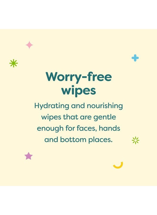 Unscented Diaper Wipes, 640 Count, Non-Allergenic and formulated with Plant Derived Ingredients, Packaging May Vary