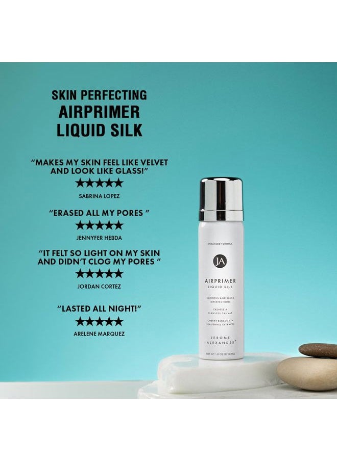 MagicMinerals LiquidSilk Air Primer by Jerome Alexander, Spray Formula Smoothes Skin & Minimizes Appearance of Pores for Flawless Makeup Application