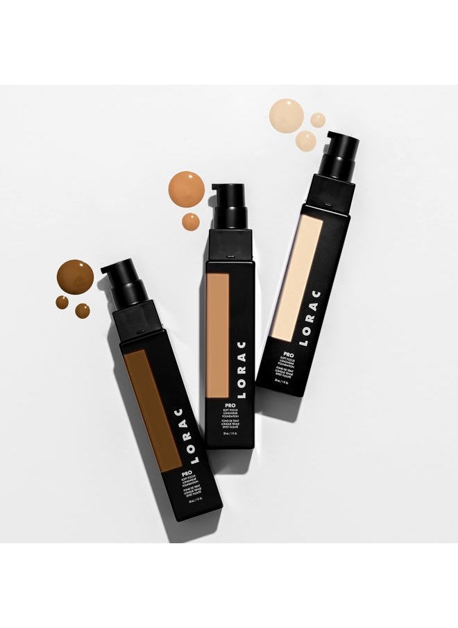PRO Soft Focus Longwear Foundation, Shade 3| Full Coverage | Lightweight | Water-Resistant | Oil-Free