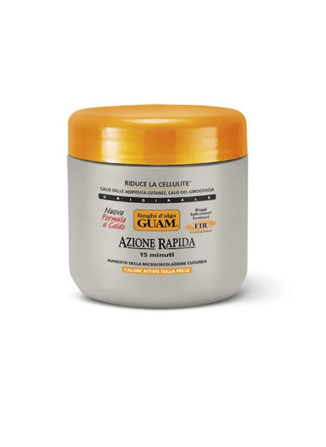 GUAM Anti Cellulite Seaweed Mud Infrared Body Wrap, FAST ACTION Hot Mud Body Mask with Tourmaline FIR, Skin Tightening Lipo Wrap for Cellulite Remover