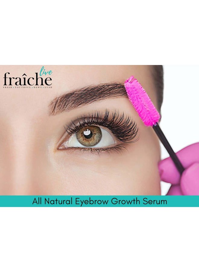 Organic Castor Oil (2oz) + FREE Lash Mascara Kit - USDA Approved Pure Cold Pressed Natural Hair & Eyebrow Growth Treatment - Live Fraiche