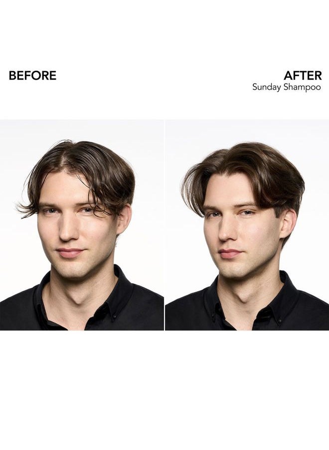 . Sunday Weekly Clarifying Shampoo | Removes Residue, Excess Oil + Pollutants | Color Safe | Curly, Wavy, Straight, 33.8 Fl Oz