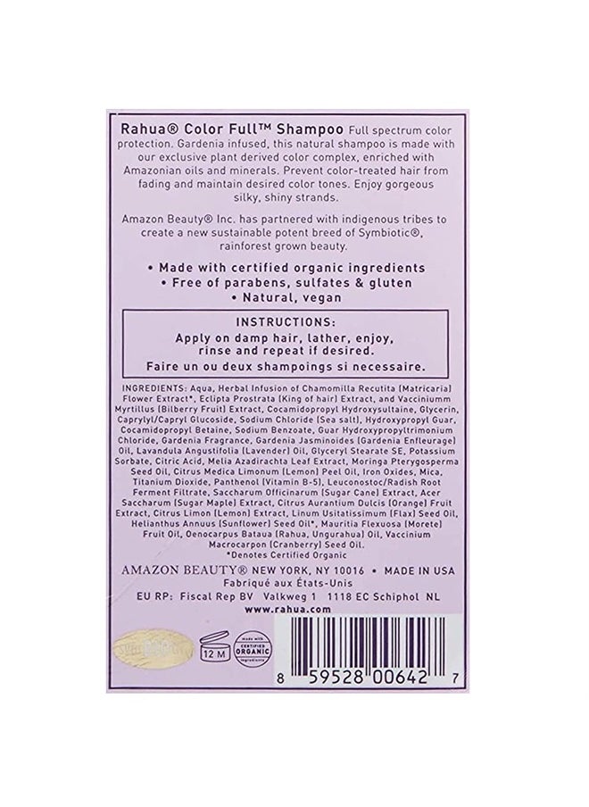 Color Full Purple Shampoo, 9.3 Fl Oz, Nourishing Hair Shampoo, Nourishing Natural, Plant-Based Derived Ingredients, Gardenia Scent, For Color Treated Hair, Vibrant Hair Color & Hair Care