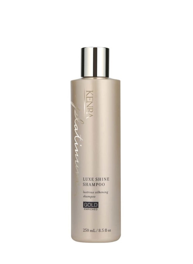 Kenra Platinum Luxe Shine Shampoo | Gold Enriched | Lustrous Silkening Shampoo | Transforms Dull And Lifeless Strands To Glamorous And Full-Bodied Hair | All Hair Types | 8.5 fl. Oz