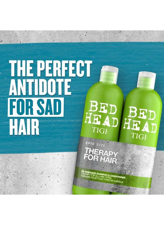 Bed Head Urban Antidotes Re-Energize Shampoo 25.36 oz (Pack of 2)