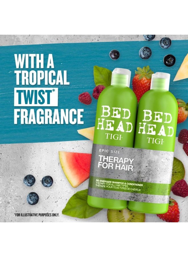 Bed Head Urban Antidotes Re-Energize Shampoo 25.36 oz (Pack of 2)