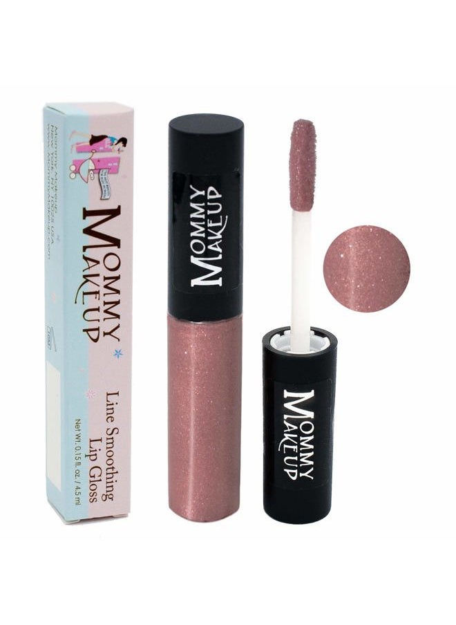 Line Smoothing Lip Gloss with Brown Algae & Golden Seaweed - Glossy, Moisturizing, High Shine, Paraben Free Lipgloss in Model Mauve (A Glistening Mauve Pink)