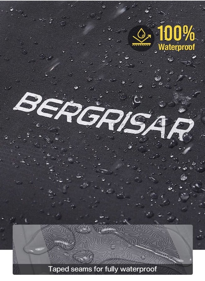 Men's Cycling Rain Jacket Waterproof Cycling Windbreaker Bike Bicycle Jacket Running Hood Rain Coat black Size XX-Large