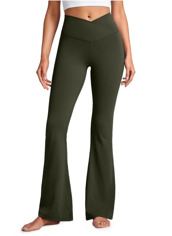 Butterluxe Crossover Flare Leggings for Women 31