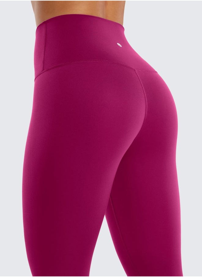 Womens Butterluxe High Waisted Lounge Leggings 19 Inches - Workout Buttery Soft Capris Yoga Pants Magenta Purple X-Small