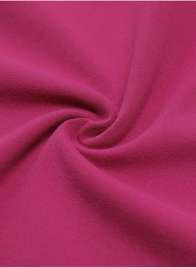 Womens Butterluxe Biker Shorts 4'' - High Waisted Booty Workout Volleyball Yoga Spandex Magenta Purple Large