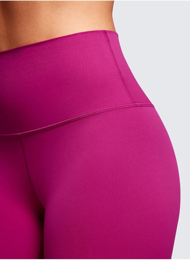 Womens Butterluxe Biker Shorts 4'' - High Waisted Booty Workout Volleyball Yoga Spandex Magenta Purple Large