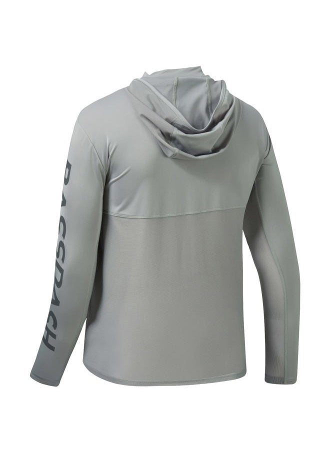 UPF 50+ Men's UV Sun Protection Long Sleeve Performance Fishing Hoodie Hooded Shirts
