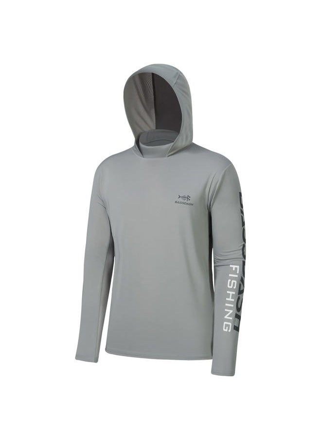 UPF 50+ Men's UV Sun Protection Long Sleeve Performance Fishing Hoodie Hooded Shirts