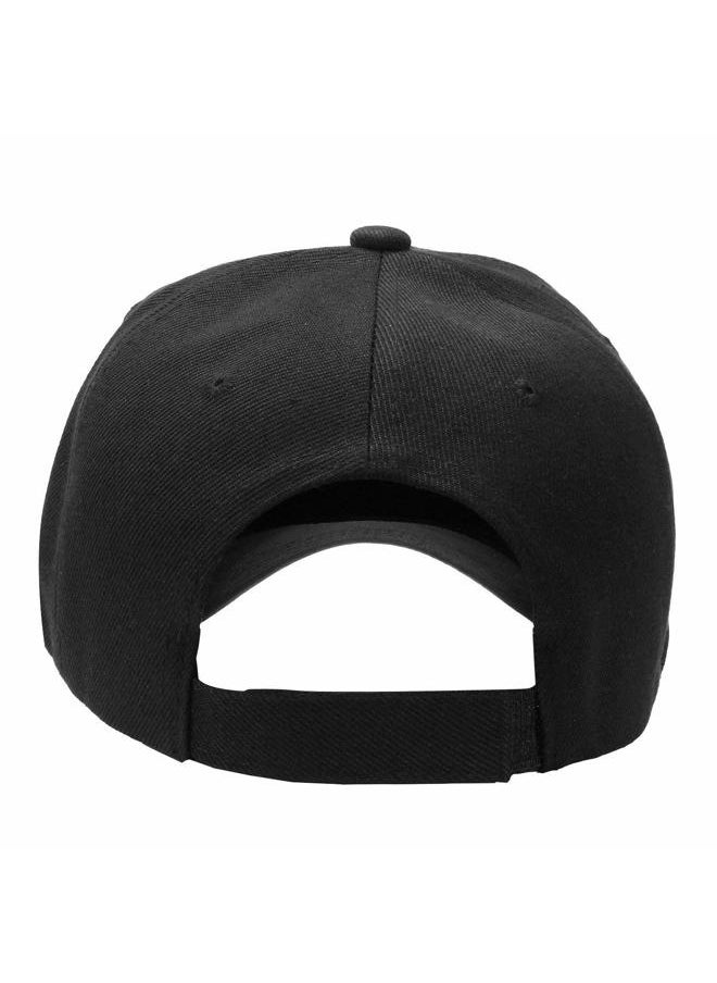 Baseball Cap Adjustable Size for Running Workouts and Outdoor Activities All Seasons (1pc Black)