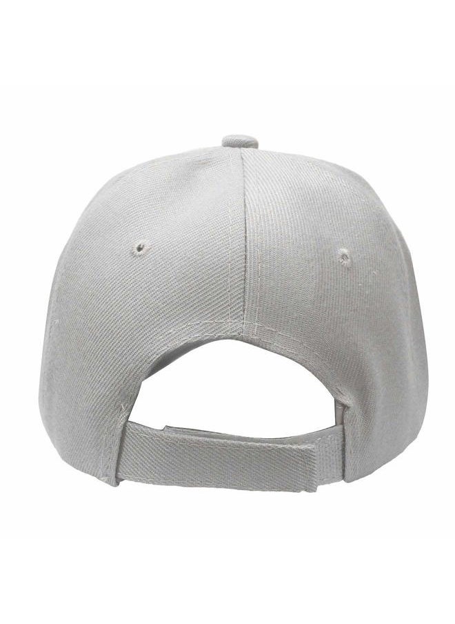 Baseball Cap Adjustable Size for Running Workouts and Outdoor Activities All Seasons (1pc Light Grey)