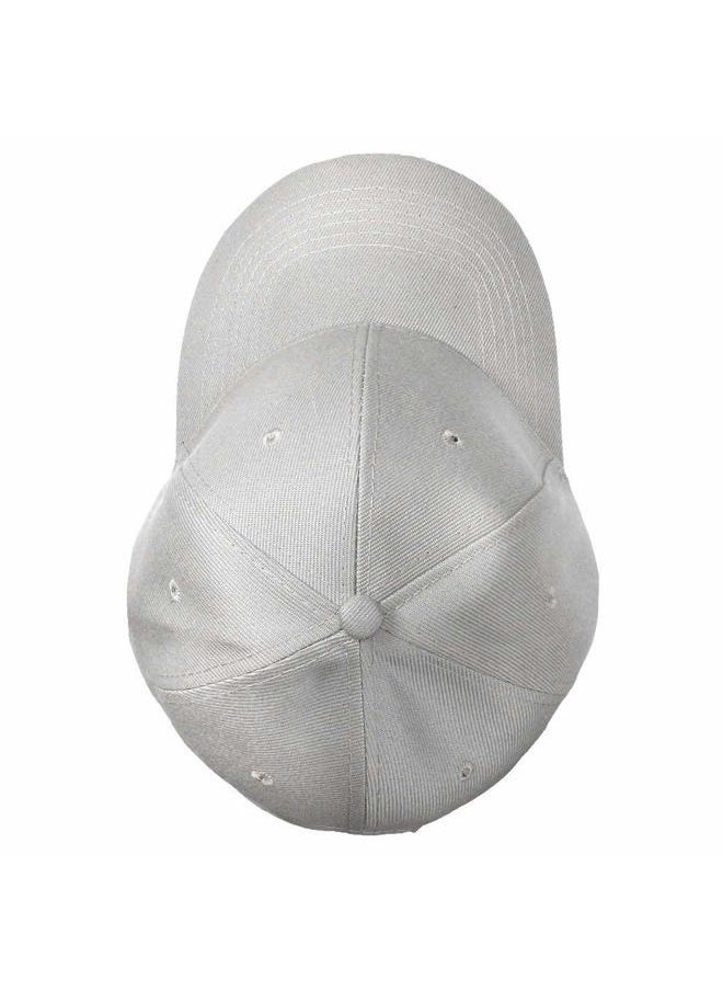 Baseball Cap Adjustable Size for Running Workouts and Outdoor Activities All Seasons (1pc Light Grey)