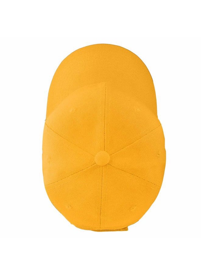 Baseball Cap Adjustable Size for Running Workouts and Outdoor Activities All Seasons (1pc Gold)