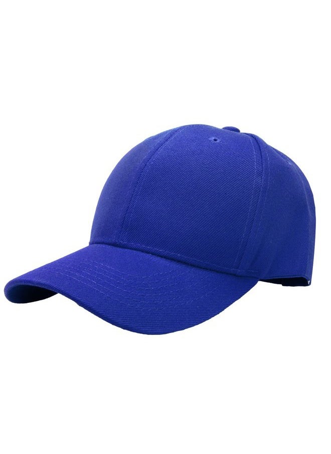 Baseball Cap Adjustable Size for Running Workouts and Outdoor Activities All Seasons (1pc Royal)