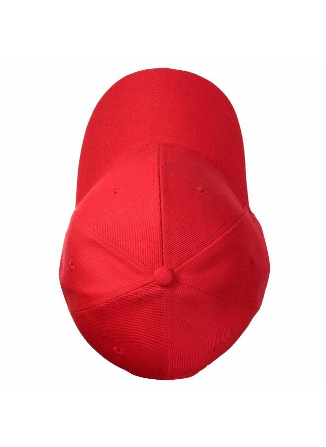 Baseball Cap Adjustable Size for Running Workouts and Outdoor Activities All Seasons (1pc Red)