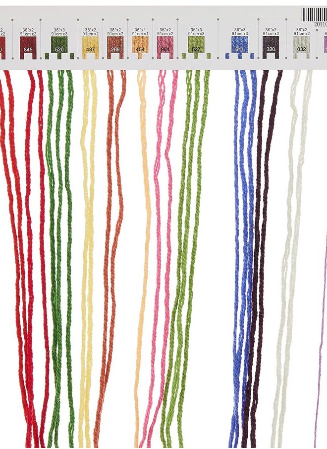 Bucket of Flowers Crewel Embroidery Kit, 11'' W x 14'' H