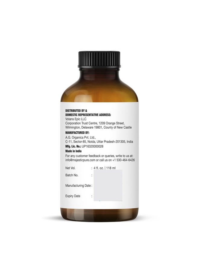 MAJESTIC PURE Lemongrass Essential Oil | 100% Pure and Natural Lemongrass Oil | Premium Grade Essential Oils for Hair Care, Home Diffusers, Skin, Aromatherapy, Massage and Humidifiers | 4 Fl Oz