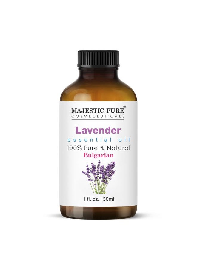 MAJESTIC PURE Lavender Essential Oil | 100% Pure and Natural | Premium Grade Essential Oils for Hair Care, Home Diffusers, Skin, Aromatherapy, Massage and Humidifiers | 1 Fl Oz