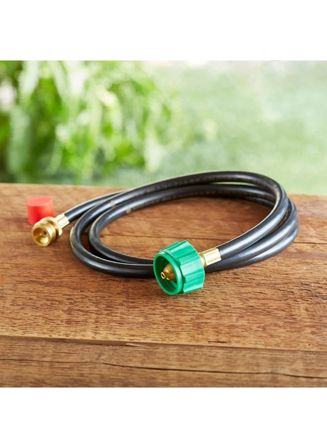 Adapter Hose for Weber Q-Series and Gas Go-Anywhere Grills, 6-Feet , Black