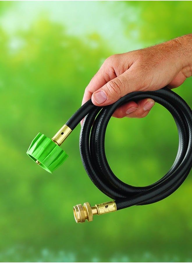 Adapter Hose for Weber Q-Series and Gas Go-Anywhere Grills, 6-Feet , Black