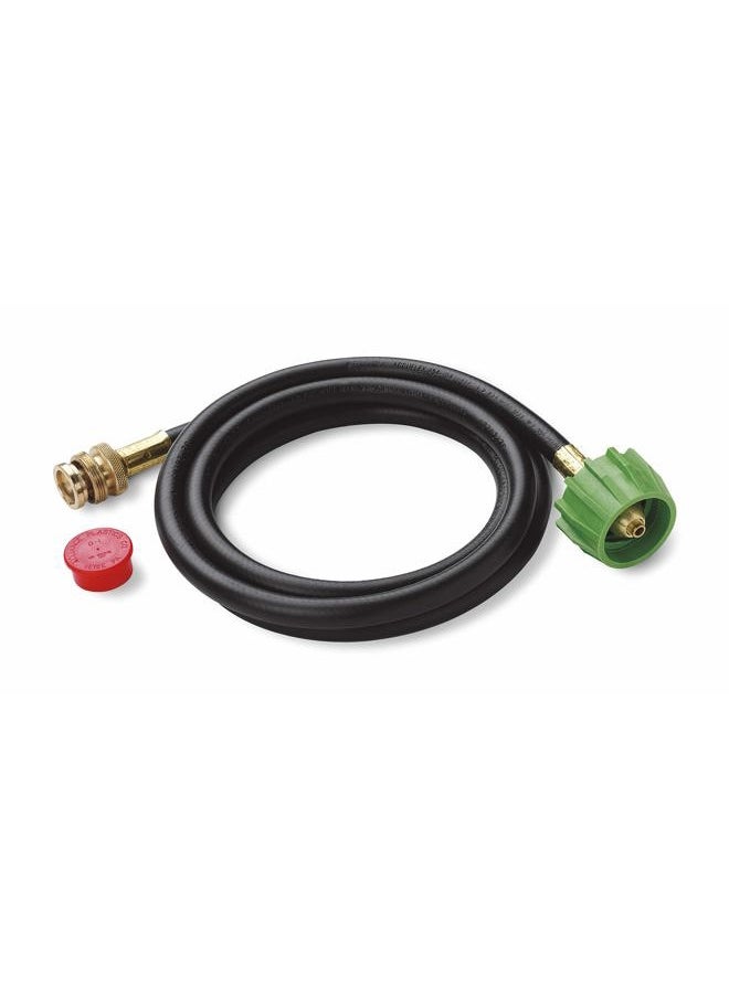 Adapter Hose for Weber Q-Series and Gas Go-Anywhere Grills, 6-Feet , Black