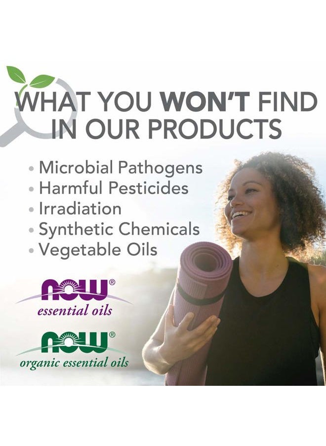 NOW Essential Oils, Clary Sage Oil, Focusing Aromatherapy Scent, Steam Distilled, 100% Pure, Vegan, Child Resistant Cap, 1-Ounce