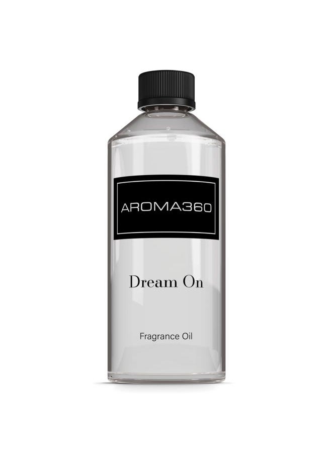 Dream On Fragrance Oil Blend - 500ML - Scented Aromatherapy Diffuser Oil with Serene White Tea, Healing Aloe Vera, and Warm Earthy Cedar
