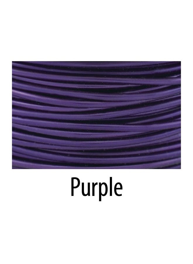 , 22 Gauge Tarnish Resistant Colored Copper Craft Jewelry Wrapping Wire, Purple, 15 yd