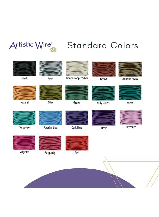 , 22 Gauge Tarnish Resistant Colored Copper Craft Jewelry Wrapping Wire, Purple, 15 yd