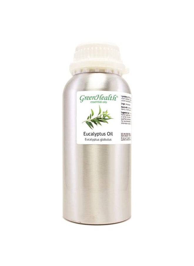 Eucalyptus Globulus Essential Oil – 16 fl oz (473 ml) Aluminum Bottle w/Plug Cap – 100% Pure, Uncut, Undiluted