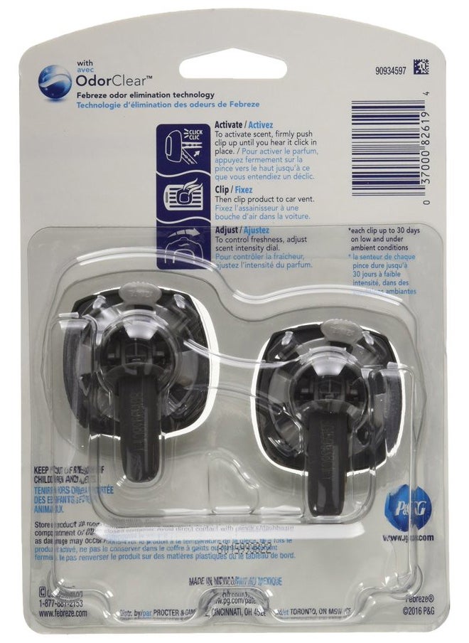 Car Air Fresheners, New Car Scent, Odor Eliminator for Strong Odors Car Vent Clips (2 Count)