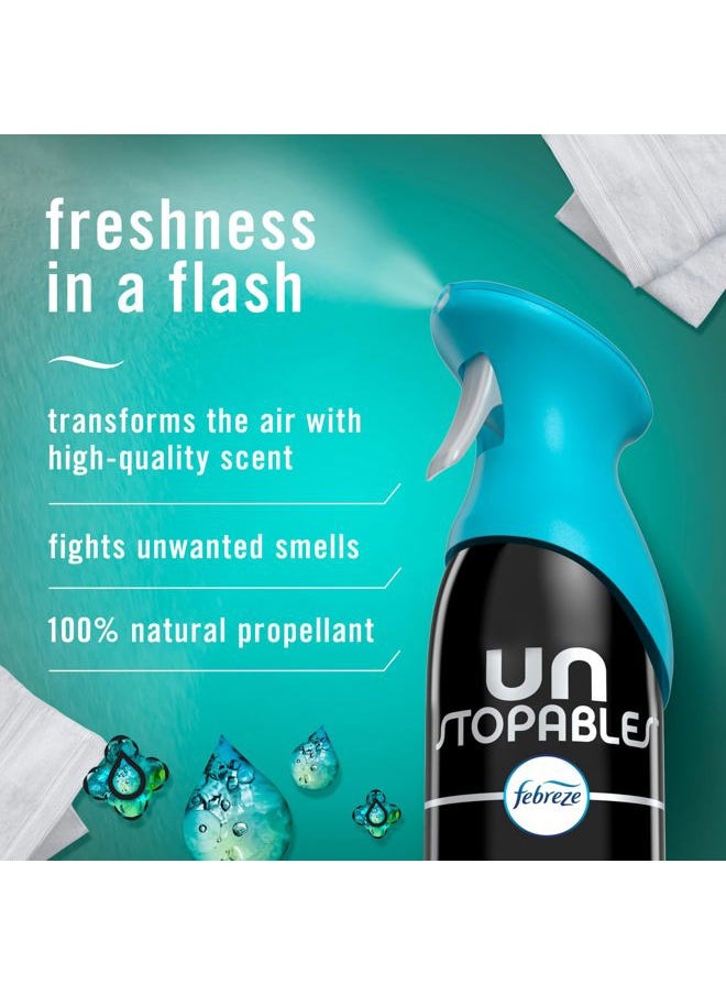 Air Mist Air Freshener Spray, Odor-Fighting Room Spray, Air Fresheners for Home and Bathroom and Kitchen, Aerosol Can, Unstopables Fresh Scent, 8.8oz, 1 Count