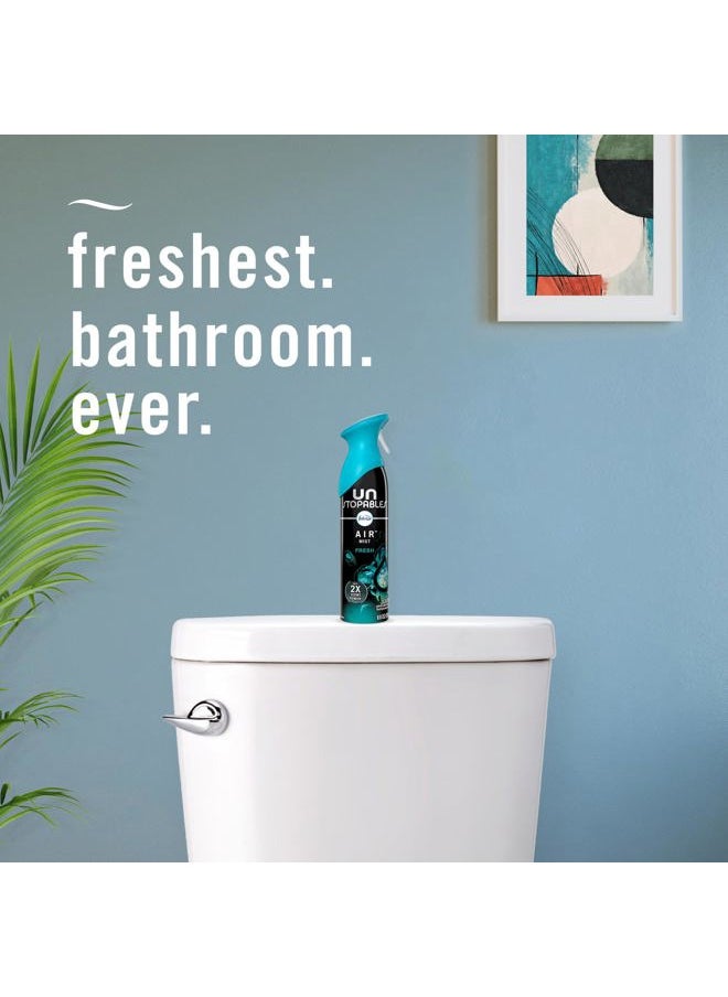 Air Mist Air Freshener Spray, Odor-Fighting Room Spray, Air Fresheners for Home and Bathroom and Kitchen, Aerosol Can, Unstopables Fresh Scent, 8.8oz, 1 Count