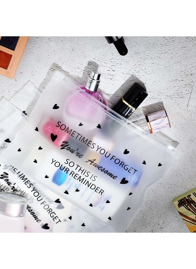 150 Pcs Inspirational Gifts EVA Makeup Bags for Women Cosmetic Bag Toiletry Bags Purse Bulk Encouragement Birthday Gifts for Women(You're Awesome)
