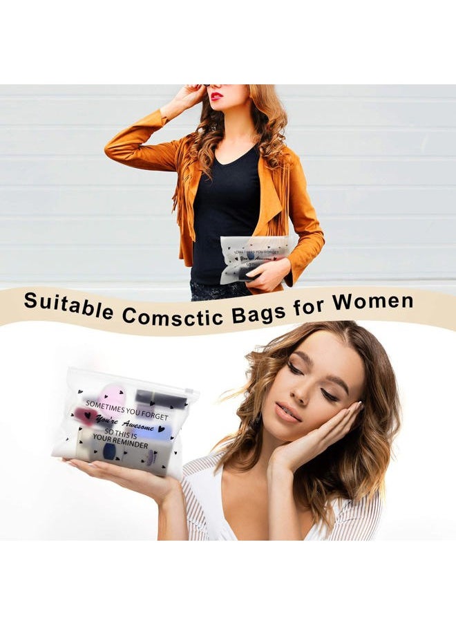 150 Pcs Inspirational Gifts EVA Makeup Bags for Women Cosmetic Bag Toiletry Bags Purse Bulk Encouragement Birthday Gifts for Women(You're Awesome)