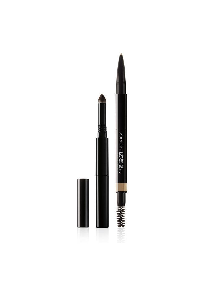 BrowInk Trio, Ebony 04 - Powder & Brush to Balance, 3-in-1 Pencil, Fill & Define Brows - Sweat, Smudge & Water Resistant