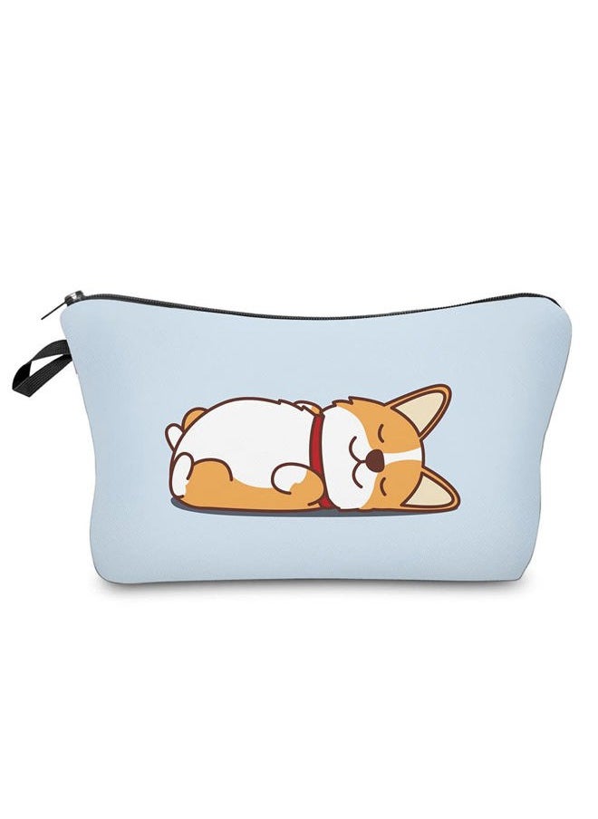 Makeup Case Small, Cosmetic Zipper Bag Waterproof for Purse Mini, Women Cute Traveling Accessories Pouch for Ladies Thanksgiving Christmas Gifts(D2-55061)