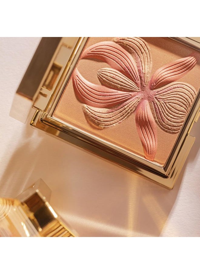 L'Orchidee 1 - Highlighter Blush with 3 Shades - Enhances Complexion & Contours the Face - Sheer, Luminous Finish