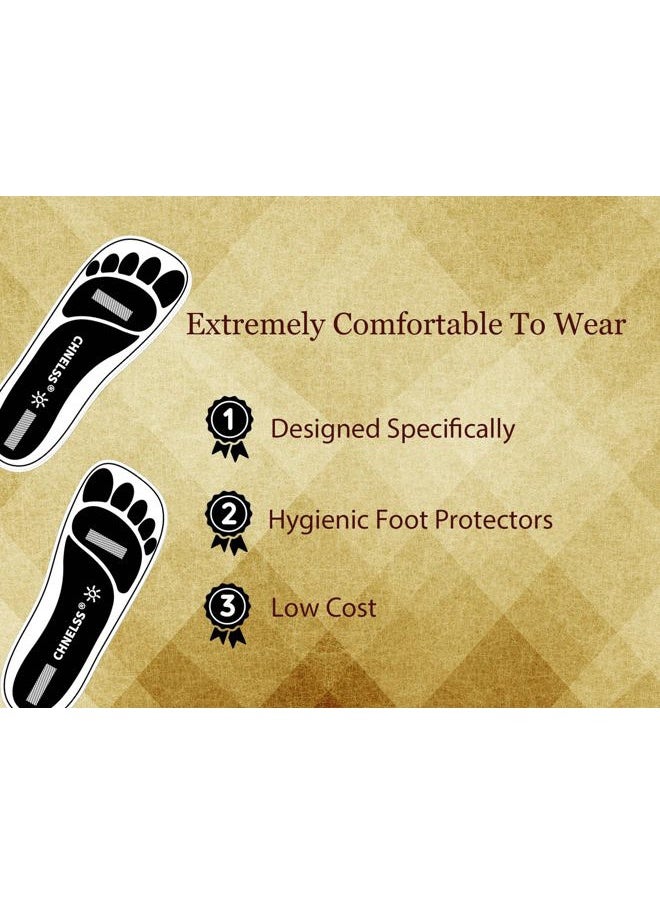 Black 120Pairs(240Feet)Disposable Spray Tanning Feet Pads for Hygienic Foot Protectors,Comfortable & Hygienic Spray Tan Pads Feet-Specifically for the Spray Tanning Industry or Salon,One Size-Non Slip