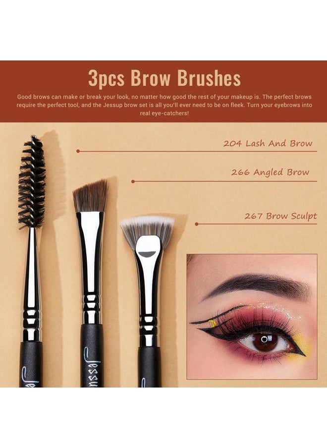 Eye Makeup Brushes Set Professonal 28pcs Premium Synthetic Eyeshadow Brush Eyeliner Brush Eyebrow Brush Blending Brush for Makeup Black T341