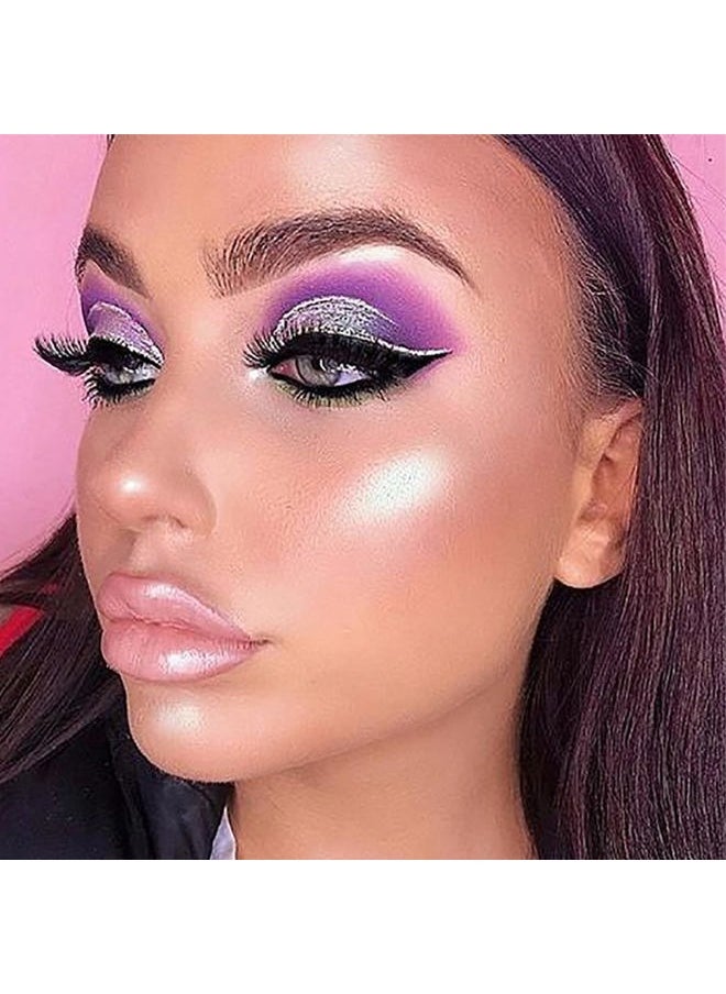 Jam Purple Eyeshadow Palette 9 Colors Stunning Matte Glitter Eyeshadow Palette Longlasting Waterproof Shimmer Eye Shadow for Girls and Women (Set 3, Jam Purple)