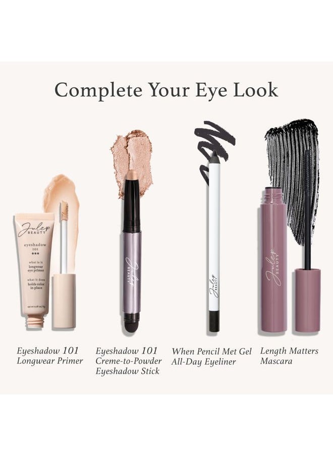 Eyeshadow 101 Crème to Powder Waterproof Eyeshadow Stick, Khaki Green Shimmer