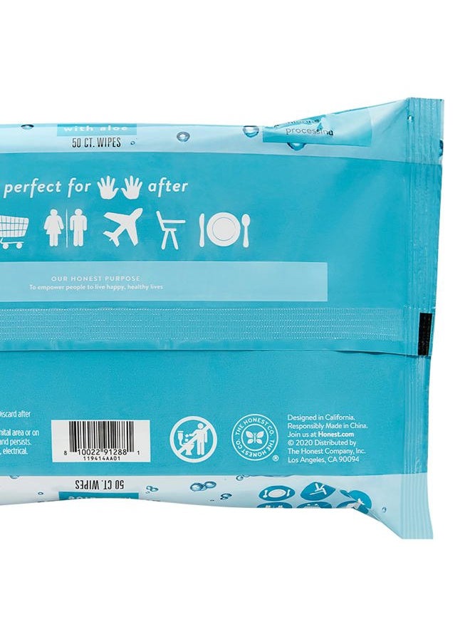 Sanitizing Alcohol Wipes | Kills 99% of Germs, Made With Aloe | Unscented, 150 Count (3 Packs of 50)