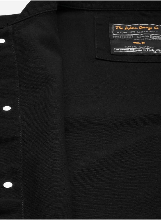 Men Slim Fit Solid Trucker Jacket